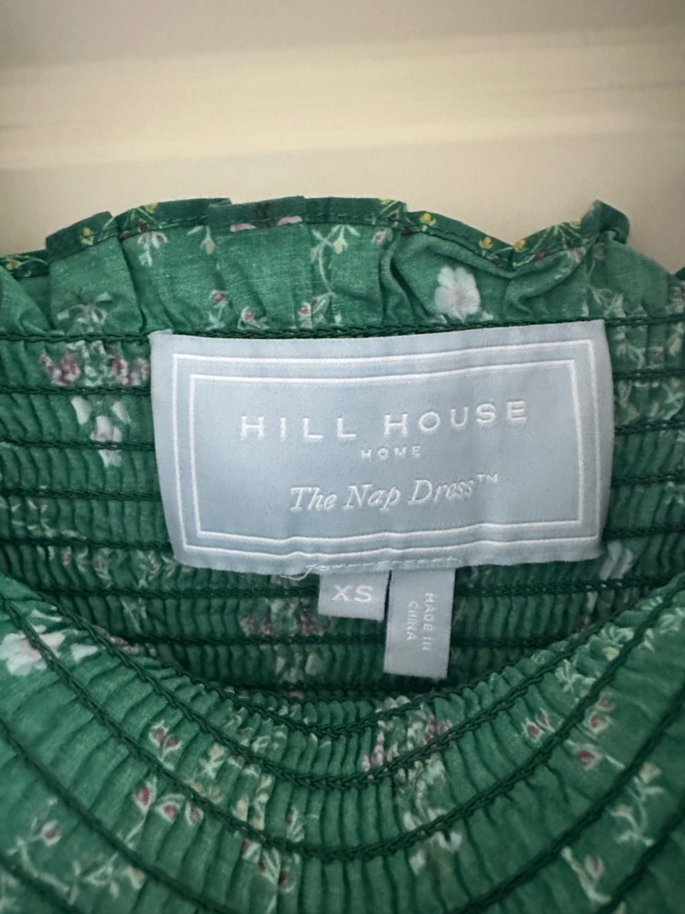 Hill House Green Floral Nap Dress - Picture 3 of 3